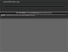 Tablet Screenshot of planetblender.org